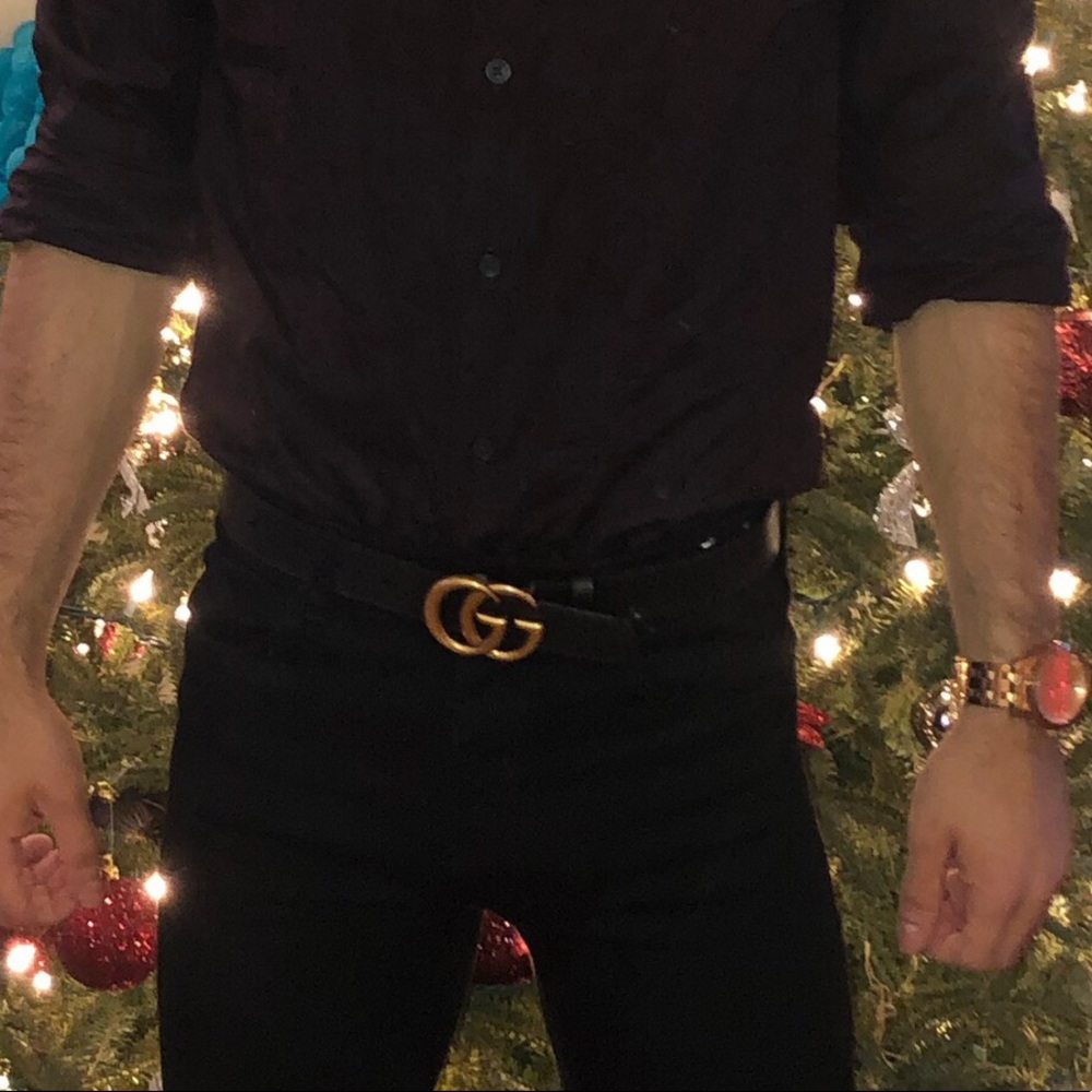 Selling a Gucci belt, hardware brass - Picture 2 of 2